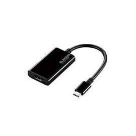 エレコム USBケーブル Type C 変換アダプタ (USB C to HDMI) 0.1m RoHS指令準拠 ブラック AD-CHDMIBK