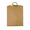 SSWBasics Large Natural Kraft Paper Merchandise Bags - 12”W x 15”H - Case of 1000