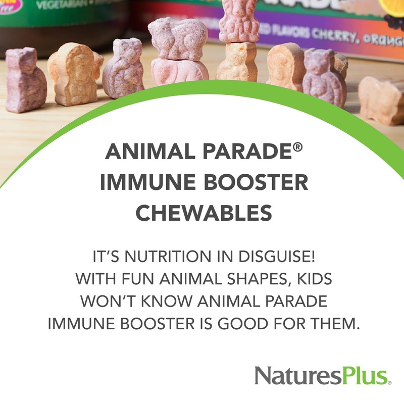 NaturesPlus Animal Parade Immune Booster - Tropical Berry Flavor -