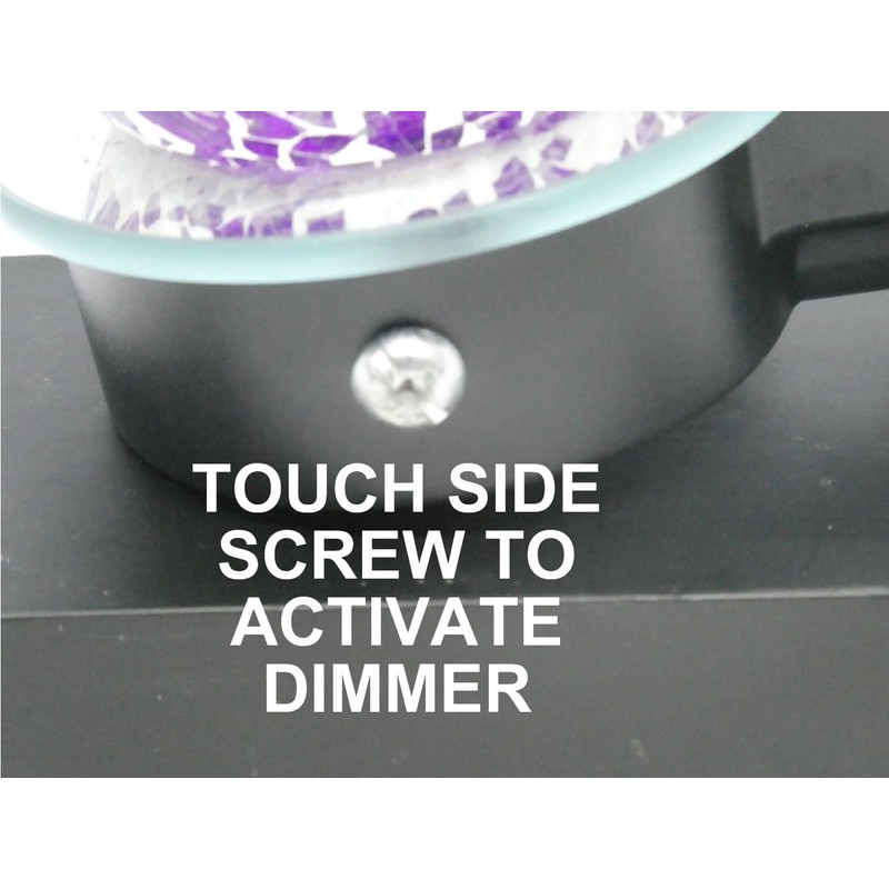 Crystal Clear Purple Contemporary Glass Design Plug-in Aroma Warmer and