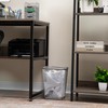 Mind Reader Mesh Trash Can, Waste Paper Basket, Square, Office,