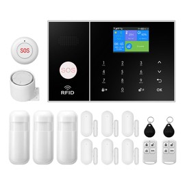 YBJ Alarm System for Home Security |16-Piece Kit – Home Security System | Expandable | Easy Setup | Mobile App Control | 24/7 Professional Monitoring | Alexa and Google Assistant Compatible