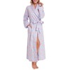 Lavenderi Women’s 100% Cotton Long Kimono Lounge Bathrobe Robe, Ladies