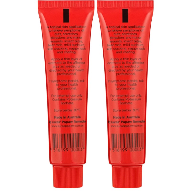 Lucas' Papaw Remedies Ointment 25g Tube - 2 Pack -