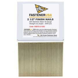 2-1/2" FINISH NAILS 16GA 304SS 2,500ct | SSB16-212B2