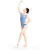 SSDH Women's Ballet Leotard Mesh Hollow Back V-Neck Dance Jumpsuit,