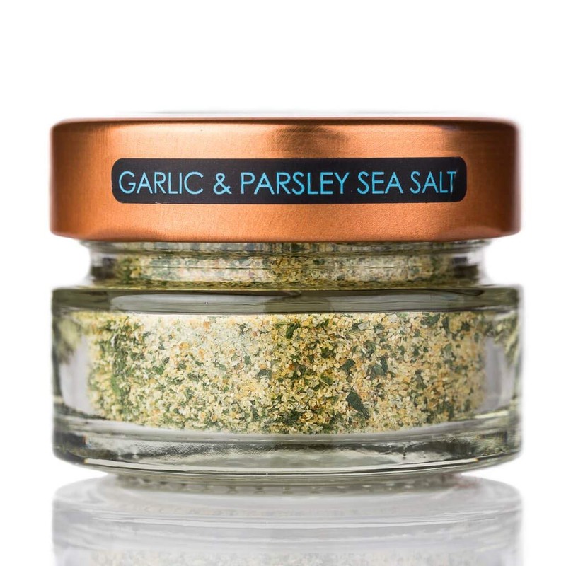 Garlic & Parsley Sea Salt (Ground), 40g Spice Jar -