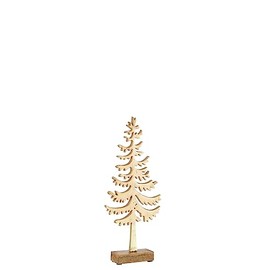 J-Line Christmas Tree Thin Aluminium Gold Medium