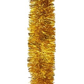 2 x Christmas Tinsel Gold Extra Long 10m Xmas Tree Bannister Fireplace Colourful Holiday Decoration Party Prop Pack Home Merry Décor Accessories