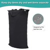 wegreeco Reusable Hanging Wet Dry Cloth Diaper Bag (Black)