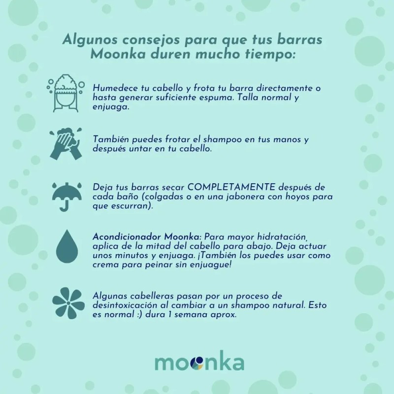 Moonka -shampoo Sólido Coco Rizos Definidos Bye Frizz 90g