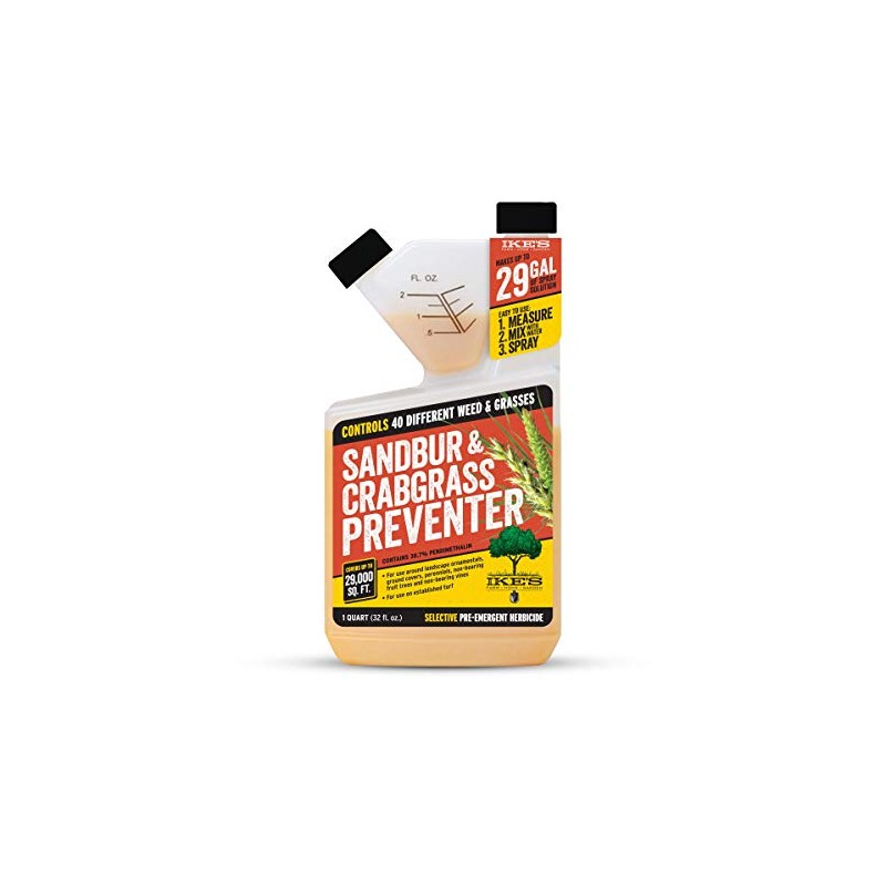 Ike's Sandbur & Crabgrass Preventer | Stop Unwanted Weeds and
