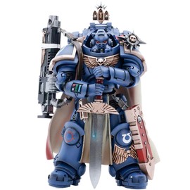 Toyverse Joytoy 1/18 Action Figure Warhammer 40,000, Ultramarine Captain with Master-Crafted Heavy Bolt Rifle, Movable Joints, Character Model, from 15 Years