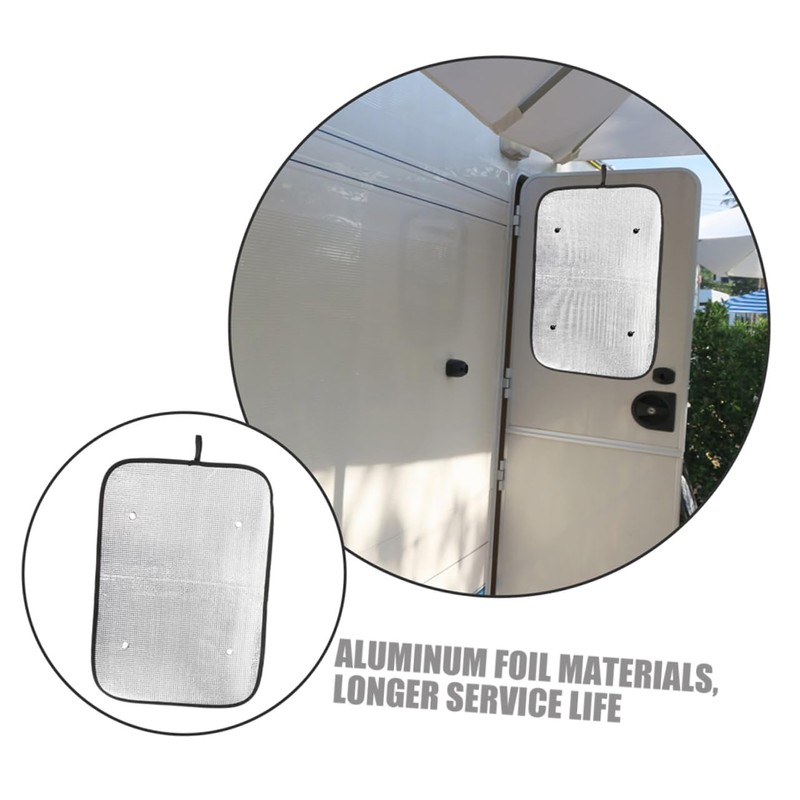 GRIRIW 4pcs Rv Door Window Blackout Shade Insulation Rv Window