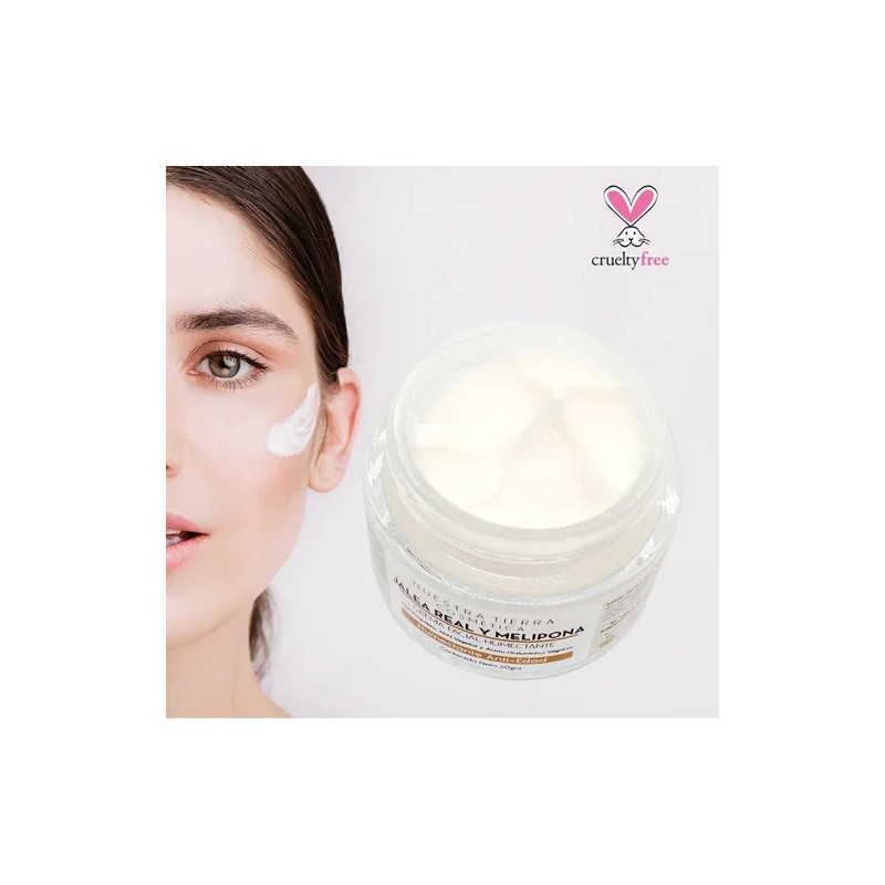 Crema Humectante cicatrizante Anti edad Jalea Real Melipona Todo tipo