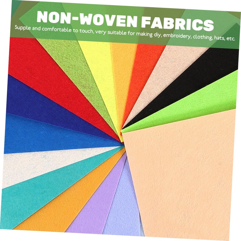 Operitacx 40sheets DIY Craft Felt Sheets Non Woven Fabric Quilting