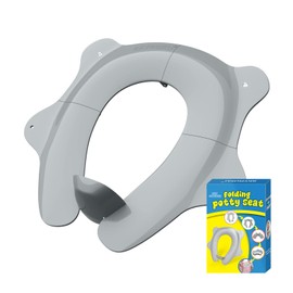 SKYROKU SKYROKU Foldable Travel Potty Seat for Toddlers and Kids - Anti-Slip Potty Training Seat with Handles, Splash Guard, DIY Stickers, Storage Bag - Fits Most Toilets, Portable & Easy to Clean