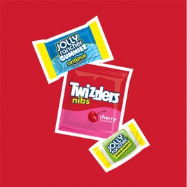 JOLLY RANCHER and TWIZZLERS Assorted Fruit Flavored Candy Party Pack, 43.03 oz