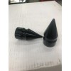 diycycleparts BLACK HARLEY HD TOURING FRONT AXLE SPIKE COVERS 2008