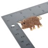 neXxtten Gold Tone Metal Crystal Pig Brooch P1497-LCT