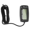 LCD Backlit Gauge Resettable Inductive Tachometer Hour Meter for 2/4
