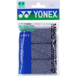 YONEX AC403-3 Nano Towel Grip Overgrip Tape 010/Gray