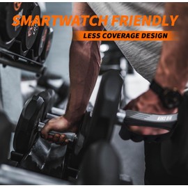 RID CHEN Gym Workout Gloves Men Women,Full Palm Protection & Silicone Grip Fingerless Gloves for Weightlifting Exercise Fitness Smartwatch(Grey, X-Large)