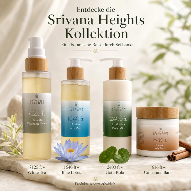 Srivana Heights 7125ft Facial Cleanser with White Tea 150ml