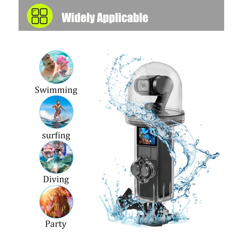60M Waterproof Case for Osmo Pocket, 60M/196.8Ft Underwater Protective Shell