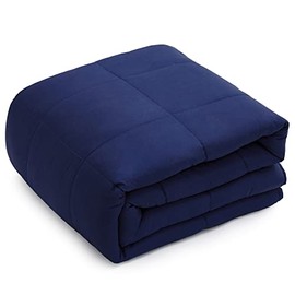 TOPCEE Weighted Blanket (7lbs 40"x60") Cooling Breathable Heavy Blanket Microfiber Material with Glass Beads Small Blanket for Kids All-Season Summer Fall Winter Soft Thick Comfort Blanket