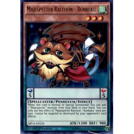 YU-GI-OH! - Majespecter Raccoon - Bunbuku (MP16-EN126) - Mega Pack 2016-1st Edition - Ultra Rare