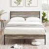 VECELO Full Size Platform Bed Frame with Wood Headboard, Strong
