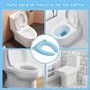 Adaptador Baño Infantil Plegable, Asiento de Inodoro Niños (Gris)