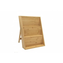 Coin and Coins - Spice Rack Organizer for Cabinet, Tiered Spice Rack Countertop, Drawer, Standing/Laid Down Option, Bamboo, 11,6 x15