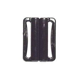 2 Bikini Fasteners Black 15 mm Bridge Width