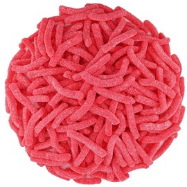 First Choice Candy Sour Gummy Worms, Gummy Crawlers  1 POUND BAG Sweet Snack - Flavor: Sour Strawberry