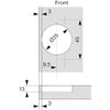 Blum 110 Degrees Screw On Self Closing Compact 33 Hinge