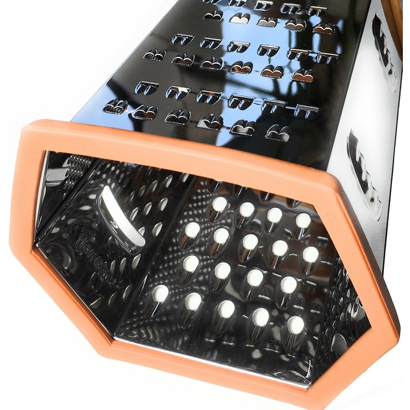 Kinghoff 6-IN-1 kitchen grater Stainless steel