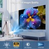 Mini Projector, 4K Support Portable Projector with WiFi 6 and