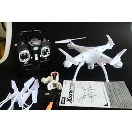 SYMA X5SW Explorers2 2.4G 4CH 6-Axis Gyro RC Headless Quadcopter with 2MP HD WiFi Camera (FPV) White FPV Drone