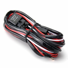 Aaiwa Wiring Harness Kit 12V 40A Fuse ON OFF Switch Relay For LED Fog Work Light Bar