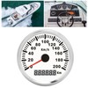 3‑3/8in Speed Gauge GPS 200km/h 12V/24V for Ship Yacht Motorcycle