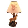 Zeckos `Champion` 12 Point Buck Table Lamp with Deer Printed