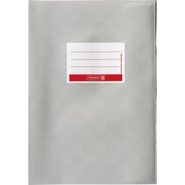 Brunnen Booklet Cover for A4 with Name tag and Structure Embossing/Bast Structure, 1 Envelope a4 Grey