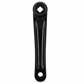 Hominas Bike Crank Arm, 170mm Aluminum Alloy Left Single Chain Crank Arm Mountain Bike Replacement Accessory (diamond hole)