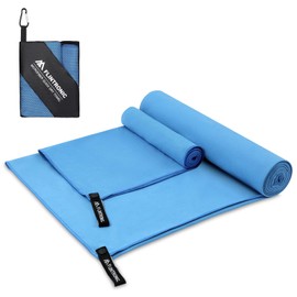 flintronic Microfibre Towel, Microfibre Travel Towel, Travel Towel Lightweight Absorbent, Ultra-lightweight & Fast Drying, Swimming Towel and Beach Towel for Sports, Gym, Yoga, Camping & Backpacking