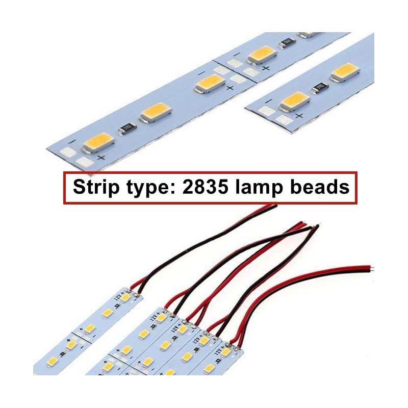 HUAZIZ 10 pieces 9-LED house lighting, 15 cm, warm white