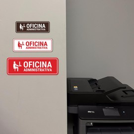 Standard Plus Oficina Administrativa Door or Wall Sign | Spanish | Office Business Sign -Small