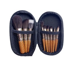 Makeup Brushes Set of 9, Mini Fashion Wooden Handle Cosmetic Brush, Soft Bristle, Easy to Apply Makeup Brush, Professional Makeup Tools, Face Brush, Eye Shadow Brush, Blush Brush, Foundation Brush,