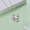 Yorionke Axolotl Necklace 925 Sterling Silver Axolotl Pendant Cute Animal